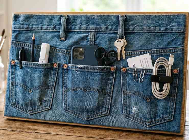 Riciclo dei vecchi jeans tantesoluzioni.it