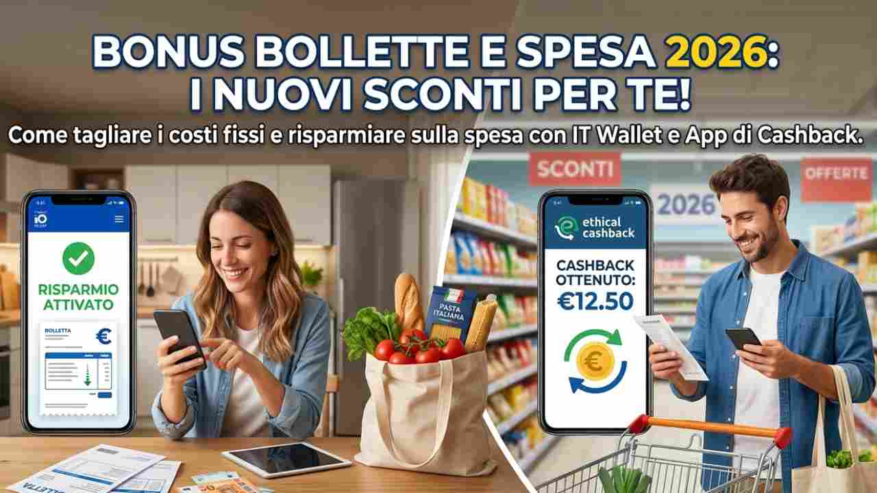 Bonus Bollette e Spesa 2026 01052026 tantesoluzioni.it